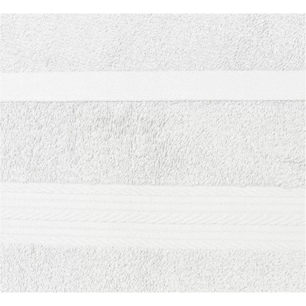 imageAmazon Basics 6 Piece Oversized Fade resistant Towel set 100 Cotton towels for bathroom soft and absorbent 2 Bath Towels 2 Hand Towels and 2 Washcloths bathroom towel set GrayWhite