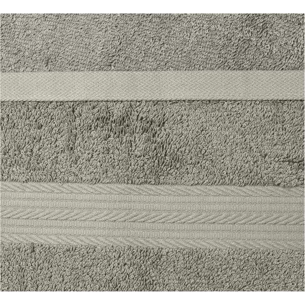 imageAmazon Basics 6 Piece Oversized Fade resistant Towel set 100 Cotton towels for bathroom soft and absorbent 2 Bath Towels 2 Hand Towels and 2 Washcloths bathroom towel set GrayGray