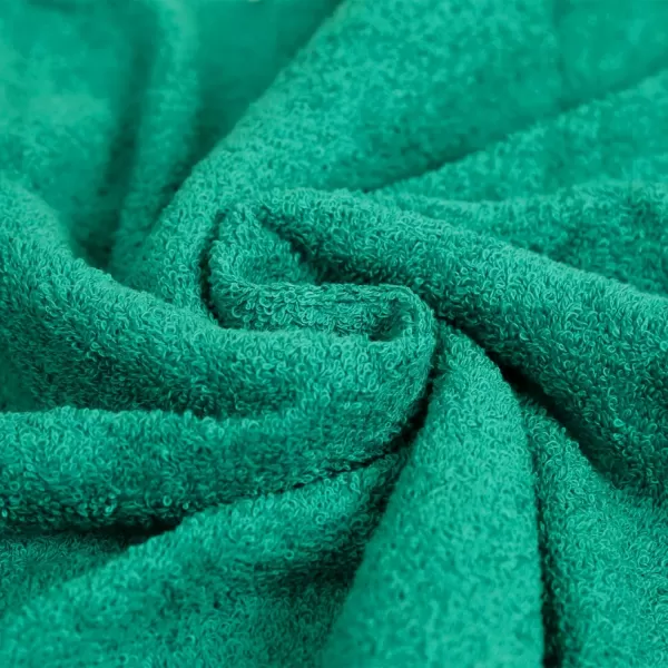 imageAmazon Basics 6 Piece Oversized Fade resistant Towel set 100 Cotton towels for bathroom soft and absorbent 2 Bath Towels 2 Hand Towels and 2 Washcloths bathroom towel set GrayTeal