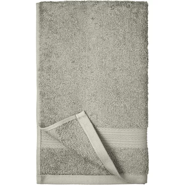 imageAmazon Basics 6 Piece Oversized Fade resistant Towel set 100 Cotton towels for bathroom soft and absorbent 2 Bath Towels 2 Hand Towels and 2 Washcloths bathroom towel set GrayGray