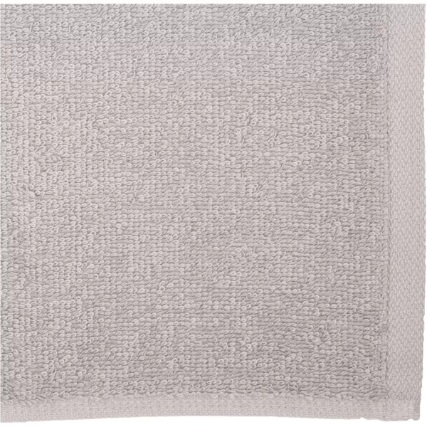 imageAmazon Basics face Towels for bathroom 100 Cotton Extra Absorbent washcloth Fast Drying salon towel  24 Pack Gray 12 x 12 inchesGray