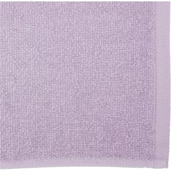 imageAmazon Basics face Towels for bathroom 100 Cotton Extra Absorbent washcloth Fast Drying salon towel  24 Pack Gray 12 x 12 inchesLavender