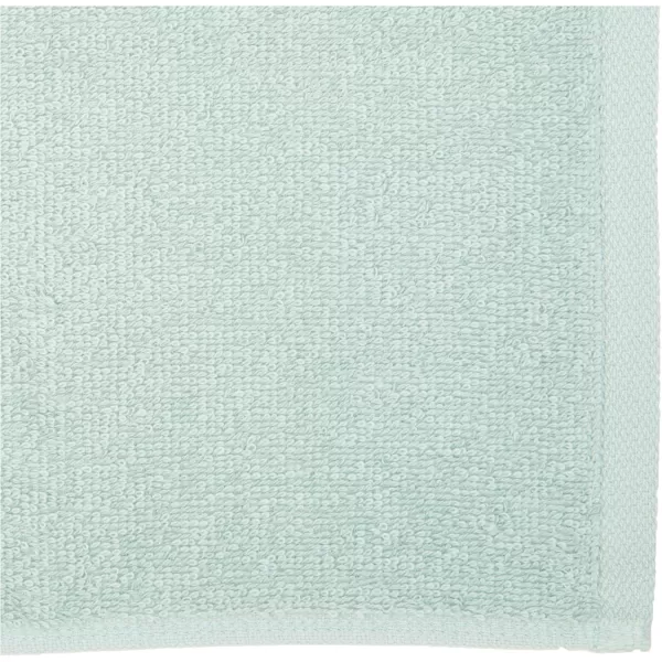 imageAmazon Basics face Towels for bathroom 100 Cotton Extra Absorbent washcloth Fast Drying salon towel  24 Pack Gray 12 x 12 inchesSeafoam Green