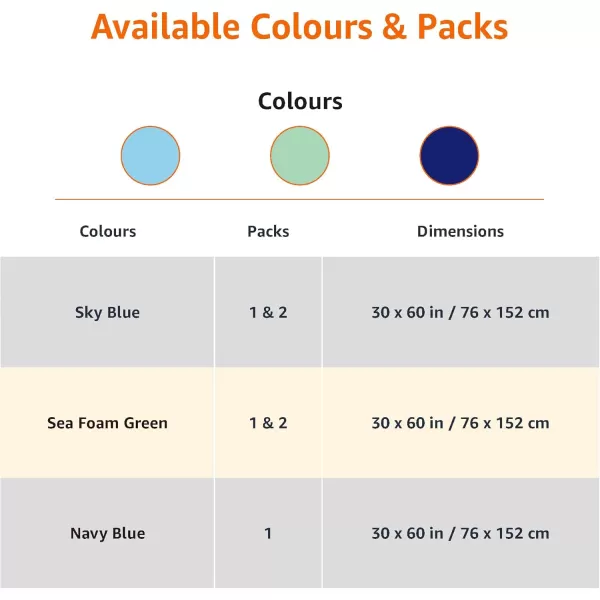 imageAmazon Basics 100 Cotton Terry Absorbent Cabana Stripe Pool ampamp Beach Towel Soft ampamp Large 2Pack Navy Blue 30 in x 60 inGreen