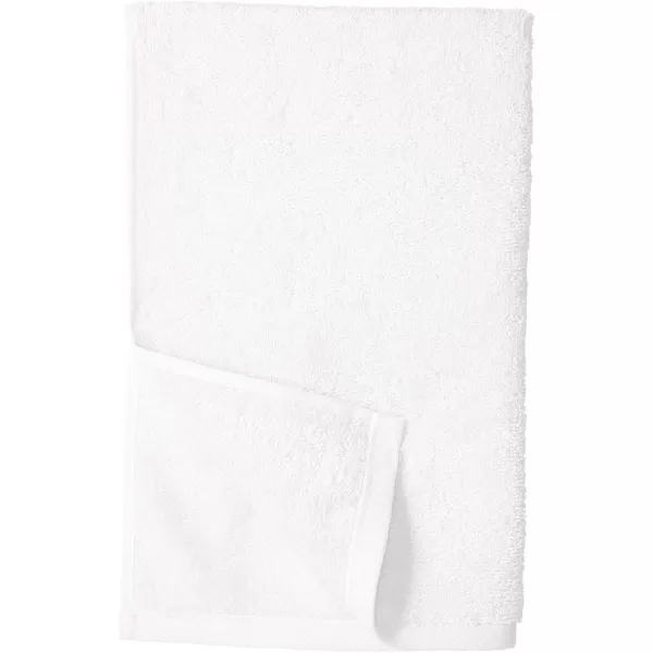 imageAmazon Basics 100 Cotton hand towels for bathroom  12 Pack white towel 16 x 26 inchesWhite
