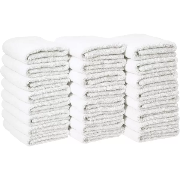 imageAmazon Basics 100 Cotton hand towels for bathroom  12 Pack white towel 16 x 26 inchesWhite