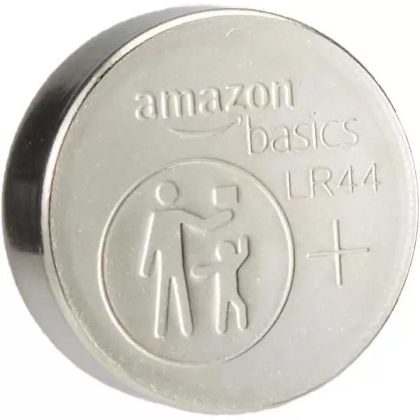 imageAmazon Basics 12Pack LR44 Alkaline Button Cell Battery 15 Volt Long Lasting Power MercuryFree6 Count