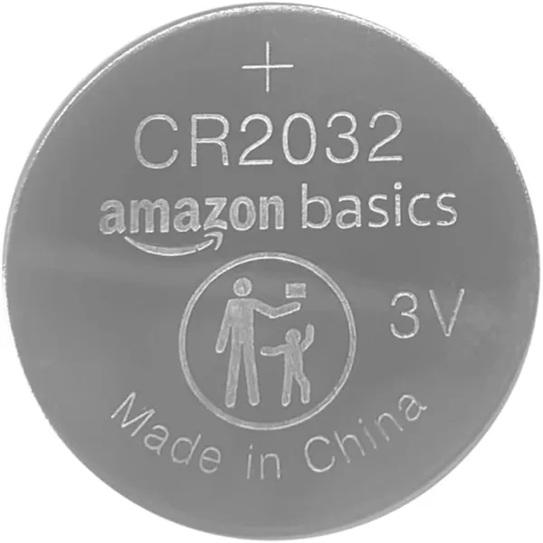 imageAmazon Basics 4Pack CR2032 Lithium Coin Cell Battery Compatible with AirTag 3 Volt Long Lasting Power MercuryFree4 Count Pack of 1