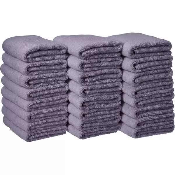 imageAmazon Basics 100 Cotton hand towels for bathroom  12 Pack white towel 16 x 26 inchesLavender