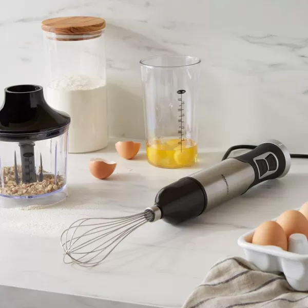 imageAmazon Basics 500 Watt MultiSpeed Immersion Hand Blender SilverSilver