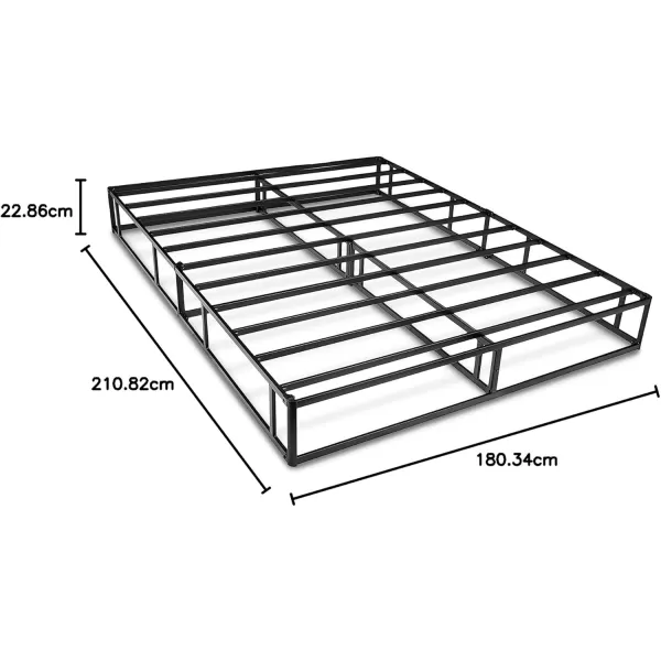 imageAmazon Basics Smart Box Spring Supportive Bed Base Extra Firm Memory Foam Mattress Foundation ToolFree Easy Assembly King White 79 x 755 x 7 inchesCalifornia King