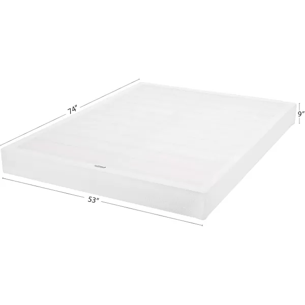 imageAmazon Basics Smart Box Spring Supportive Bed Base Extra Firm Memory Foam Mattress Foundation ToolFree Easy Assembly King White 79 x 755 x 7 inchesFull
