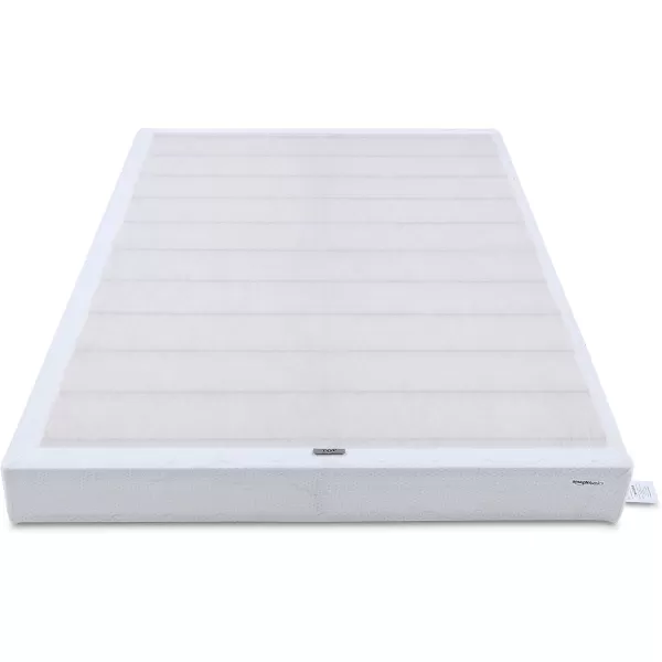imageAmazon Basics Smart Box Spring Supportive Bed Base Extra Firm Memory Foam Mattress Foundation ToolFree Easy Assembly King White 79 x 755 x 7 inchesFull