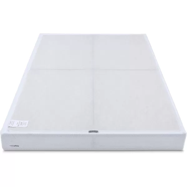 imageAmazon Basics Smart Box Spring Supportive Bed Base Extra Firm Memory Foam Mattress Foundation ToolFree Easy Assembly King White 79 x 755 x 7 inchesFull
