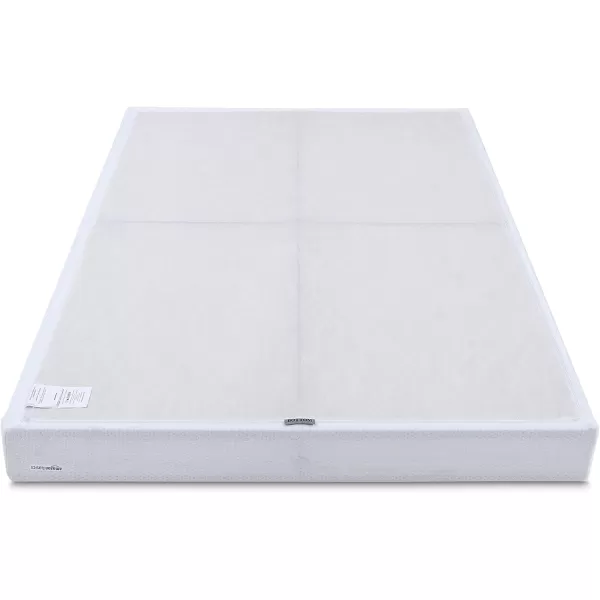 imageAmazon Basics Smart Box Spring Supportive Bed Base Extra Firm Memory Foam Mattress Foundation ToolFree Easy Assembly King White 79 x 755 x 7 inchesTwin XL