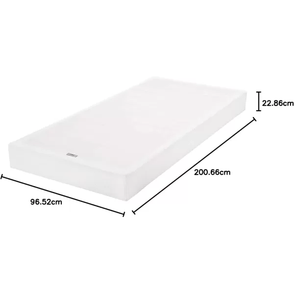 imageAmazon Basics Smart Box Spring Supportive Bed Base Extra Firm Memory Foam Mattress Foundation ToolFree Easy Assembly King White 79 x 755 x 7 inchesTwin XL