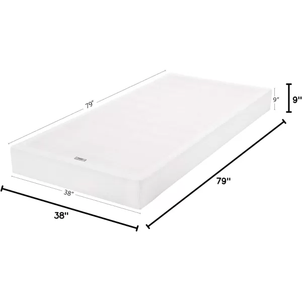 imageAmazon Basics Smart Box Spring Supportive Bed Base Extra Firm Memory Foam Mattress Foundation ToolFree Easy Assembly King White 79 x 755 x 7 inchesTwin XL