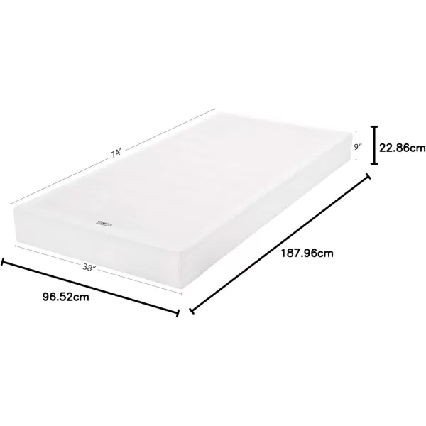 imageAmazon Basics Smart Box Spring Supportive Bed Base Extra Firm Memory Foam Mattress Foundation ToolFree Easy Assembly King White 79 x 755 x 7 inchesTwin
