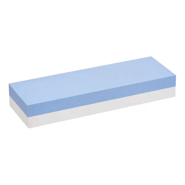 imageAmazon Basics Whetstone Knife Sharpening Wet Stone Dual Sided 4001000 and 30008000 Grit Stones Flattening Stone and NonSlip Bamboo Base 3 Count Pack of 1 Black ampamp GreyGrit 10006000