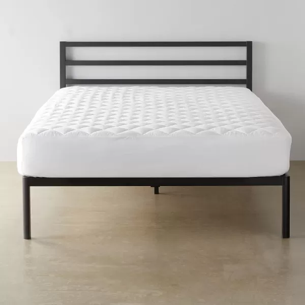 imageAmazon Basics Hypoallergenic Quilted Plush and Breathable Mattress Topper Pad 18 Inches Deep Queen WhiteTwin XL