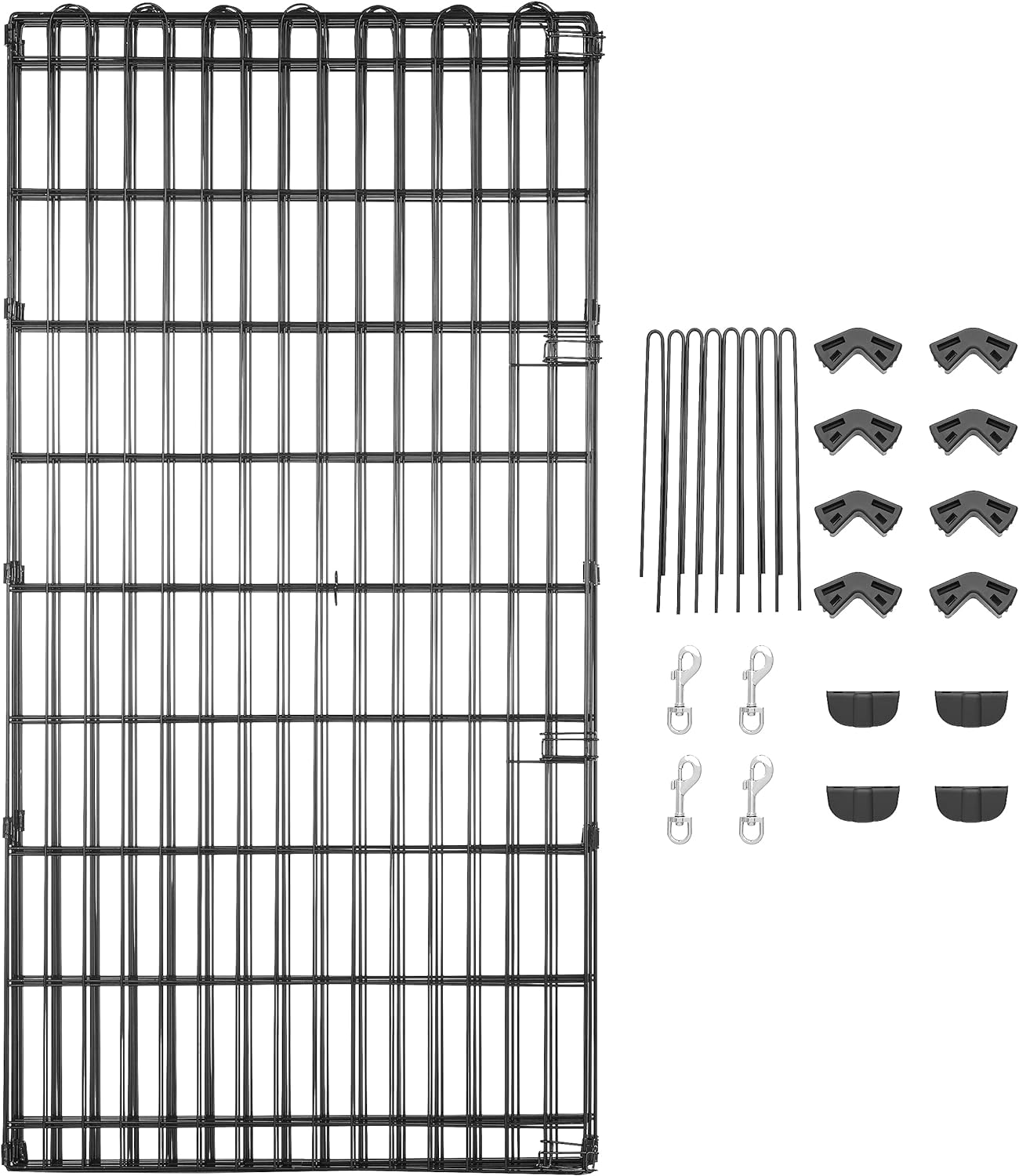 imageAmazon Basics Foldable Octagonal Metal Exercise Pet Playpen for Dogs Portable Fence Pen Single Door 60 x 60 x 36 Inches Medium  36quotH Metal BlackWithout door