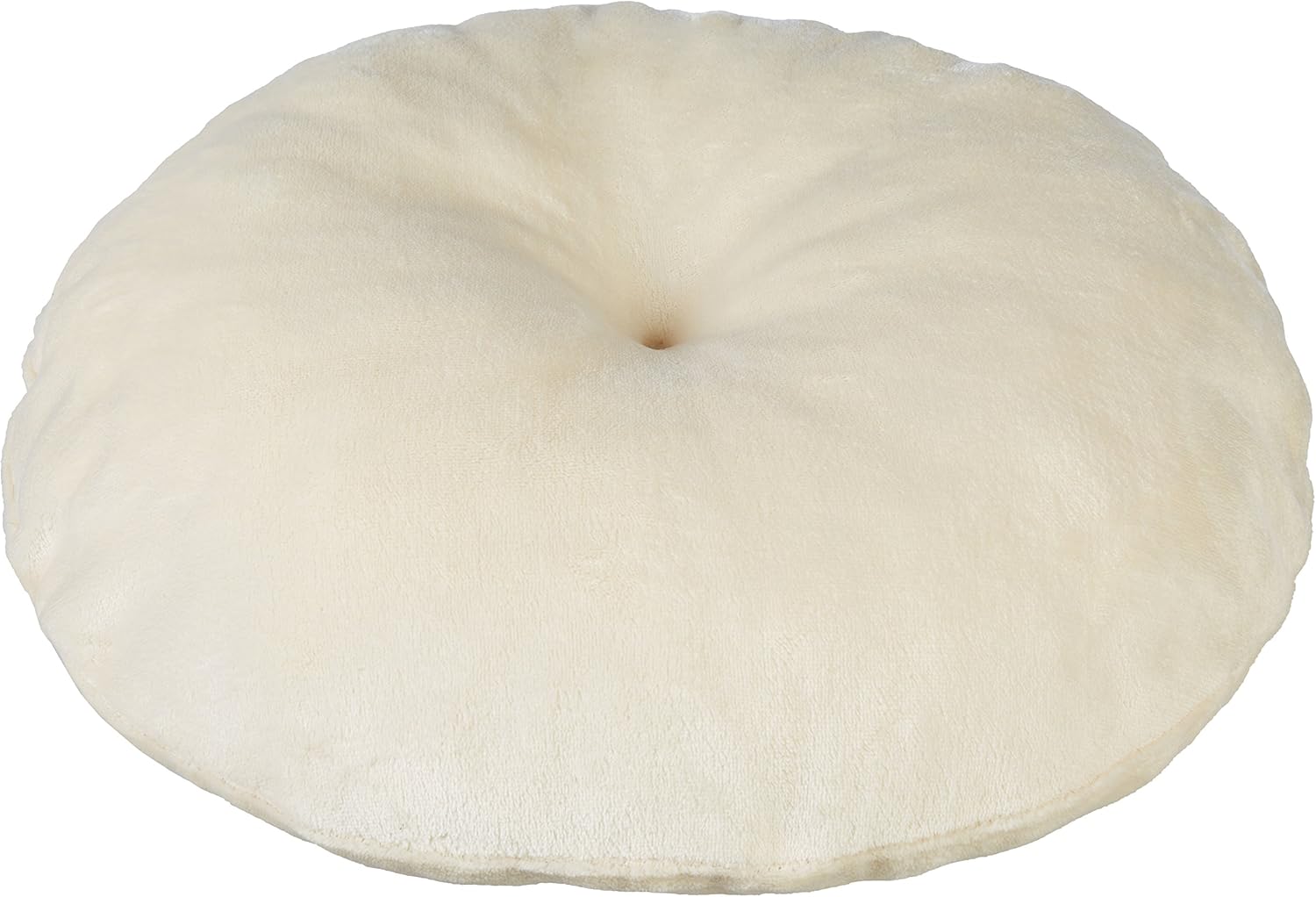 imageAmazon Basics Round Bolster Pet Bed for Dog or Cat with Flannel Top 20Inch Brown and IvoryOctagon