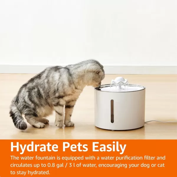imageAmazon Basics  Filters for 3L Pet Water Fountain Pack of 6 WhiteWater Fountain