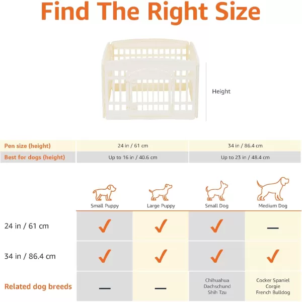 imageAmazon Basics 8Panel Octagonal Plastic Pet Pen Fence Enclosure With Gate 59 x 58 x 28 Inches GreyBeige