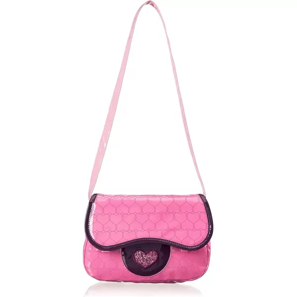 imageAmazon Basics 8Piece Pretend Play Purse Toy with Accessories for Girls Ages 3 and Up Handbag Gift Set Including Smartphone Sunglasses Makeup Compact Keys and Credit Card Pink