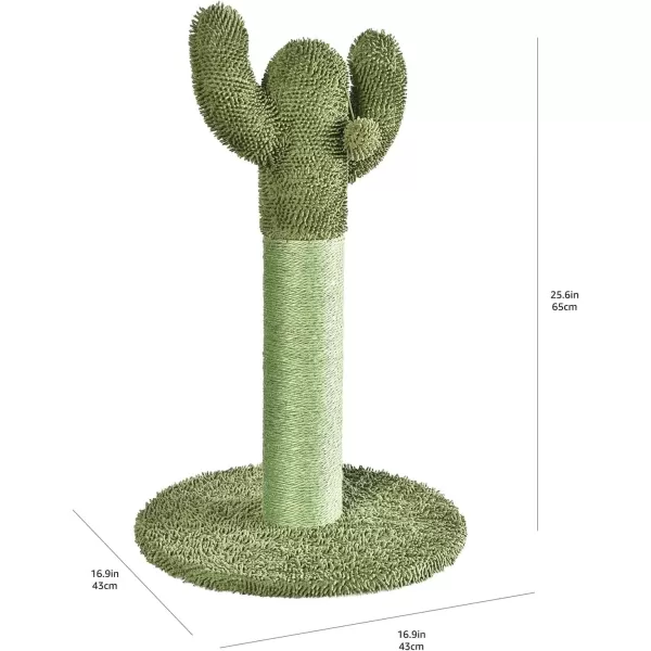 imageAmazon Basics Cactus Cat Scratching Post with Dangling Ball 256 Inches Green256