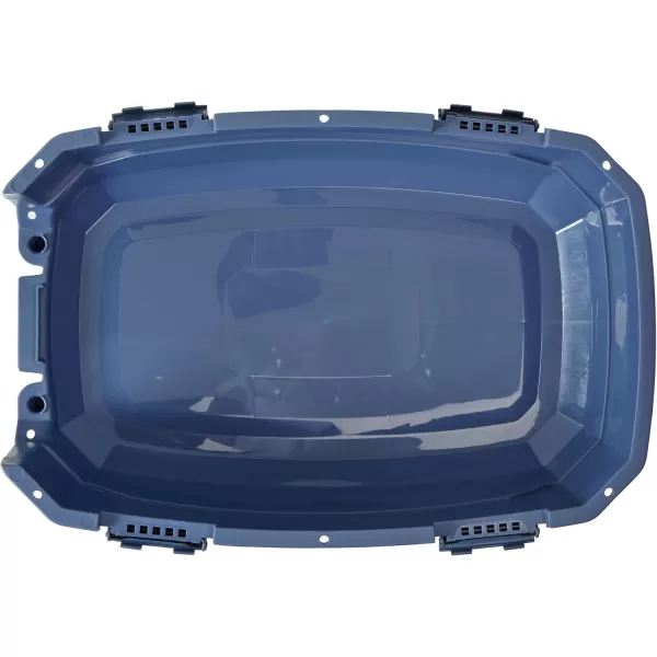 imageAmazon Basics HardSided Dog and Cat Kennel SingleDoor Travel Pet Carrier with Metal Wire Ventilation 236quotL x 157quotW x 130quotH BeigeGray  Blue