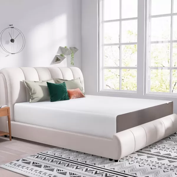 imageAmazon Basics Memory Foam Plush Mattress Queen WhiteGrey 80 x 60 x 8 inchesCalifornia King