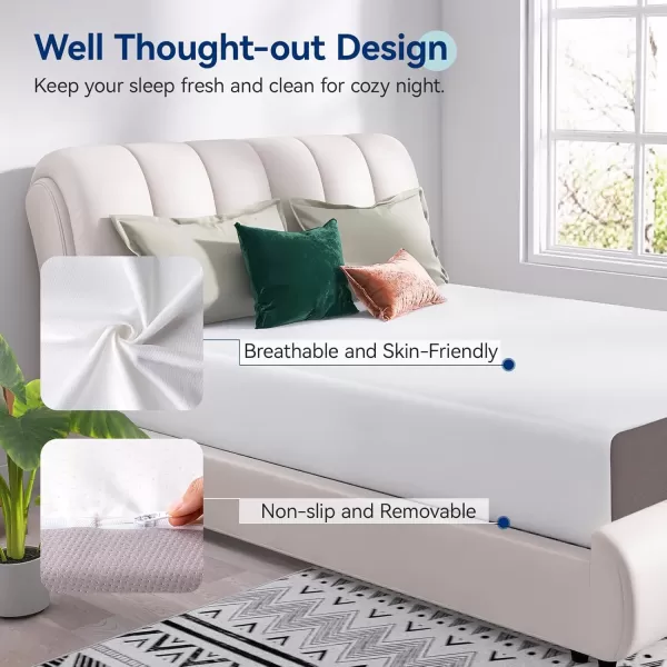 imageAmazon Basics Memory Foam Plush Mattress Queen WhiteGrey 80 x 60 x 8 inchesCalifornia King