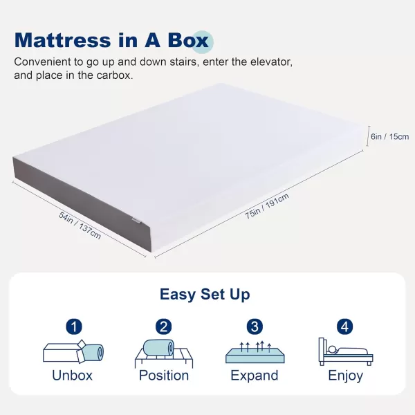 imageAmazon Basics Memory Foam Plush Mattress Queen WhiteGrey 80 x 60 x 8 inchesFull