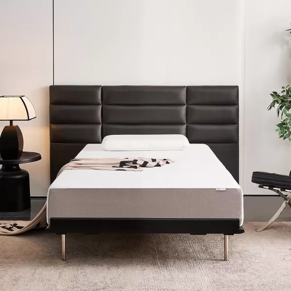 imageAmazon Basics Memory Foam Plush Mattress Queen WhiteGrey 80 x 60 x 8 inchesFull