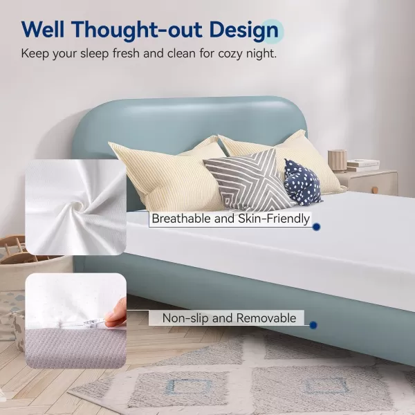 imageAmazon Basics Memory Foam Plush Mattress Queen WhiteGrey 80 x 60 x 8 inchesFull