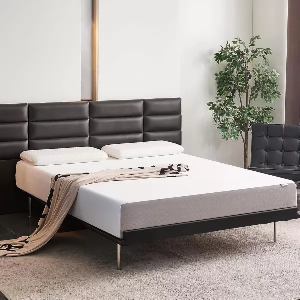 imageAmazon Basics Memory Foam Plush Mattress Queen WhiteGrey 80 x 60 x 8 inchesKing