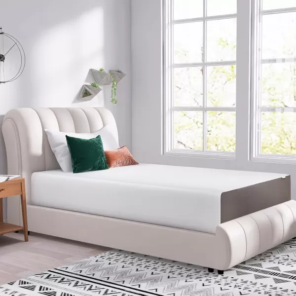 imageAmazon Basics Memory Foam Plush Mattress Queen WhiteGrey 80 x 60 x 8 inchesTwin