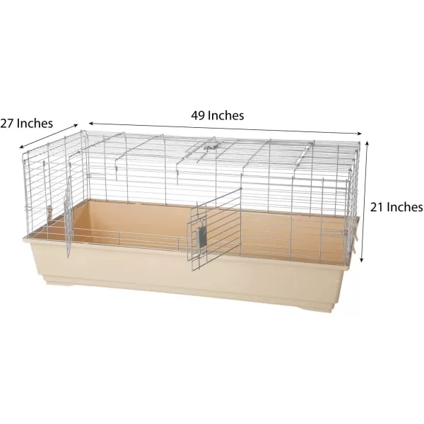 imageAmazon Basics Top Access Small Animal Ferret Cage Habitat With Accessories Jumbo Multicolor 486quotL x 266quotW x 206quotH486L x 266W x 206H