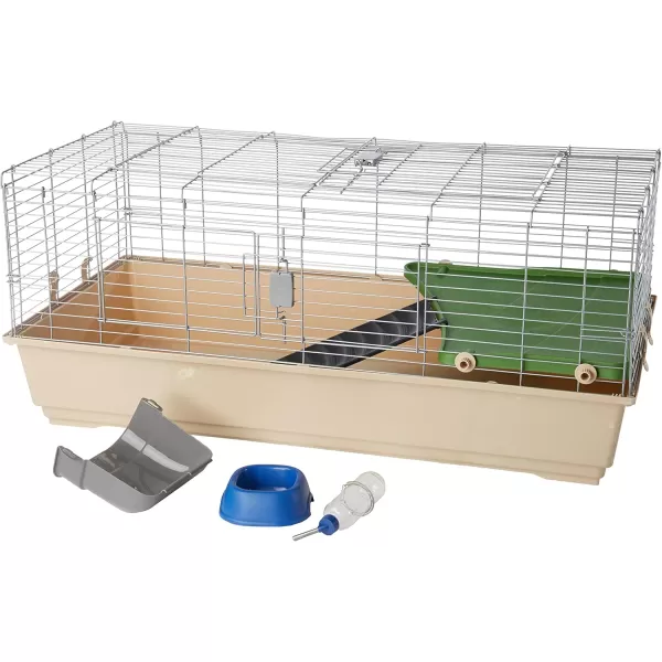 imageAmazon Basics Top Access Small Animal Ferret Cage Habitat With Accessories Jumbo Multicolor 486quotL x 266quotW x 206quotH486L x 266W x 206H