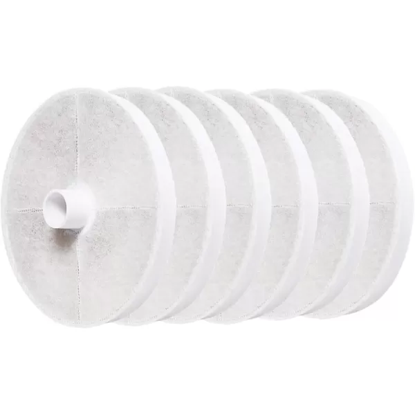 imageAmazon Basics  Filters for 3L Pet Water Fountain Pack of 6 WhiteReplacement Filters Pack of 6