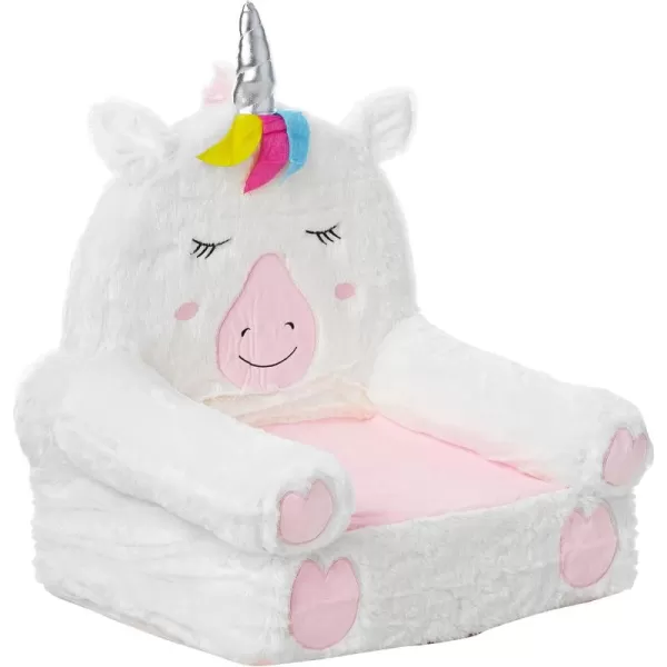imageAmazon Basics Childrens Plush Toddler Chair Unicorn Medium MulticolorUnicorn