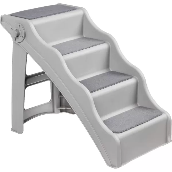 imageAmazon Basics Foldable NonSlip Steps for Dogs and Cats Grey 146quotX2482quotX195quotGrey