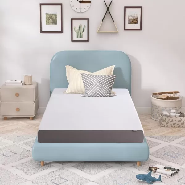 imageAmazon Basics Memory Foam Plush Mattress Queen WhiteGrey 80 x 60 x 8 inchesTwin