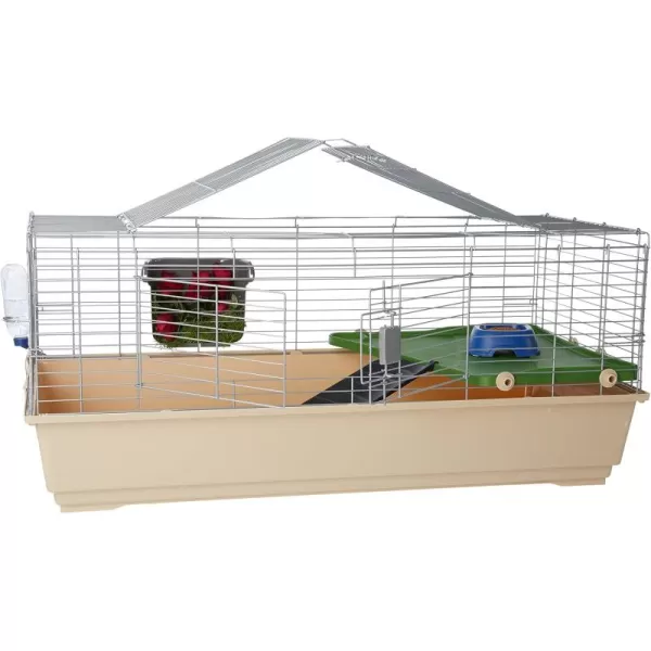 imageAmazon Basics Top Access Small Animal Ferret Cage Habitat With Accessories Jumbo Multicolor 486quotL x 266quotW x 206quotH486L x 266W x 206H