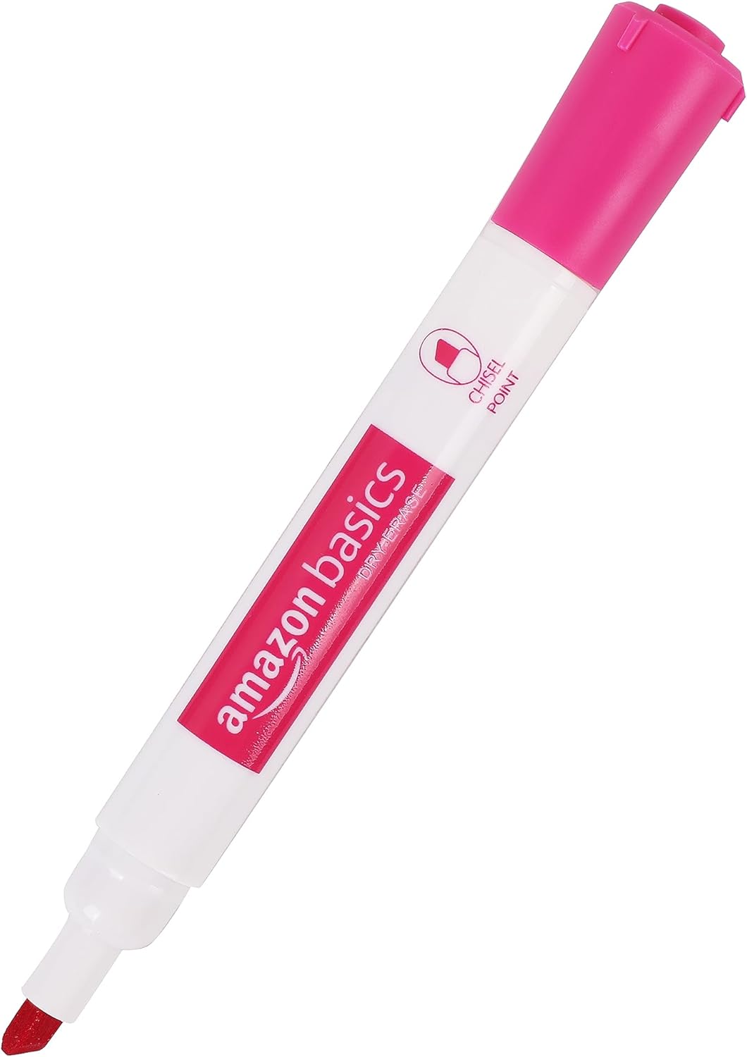 imageAmazon Basics LowOdor Chisel Tip Dry Erase White Board Markers 12Pack RedAssorted Colors