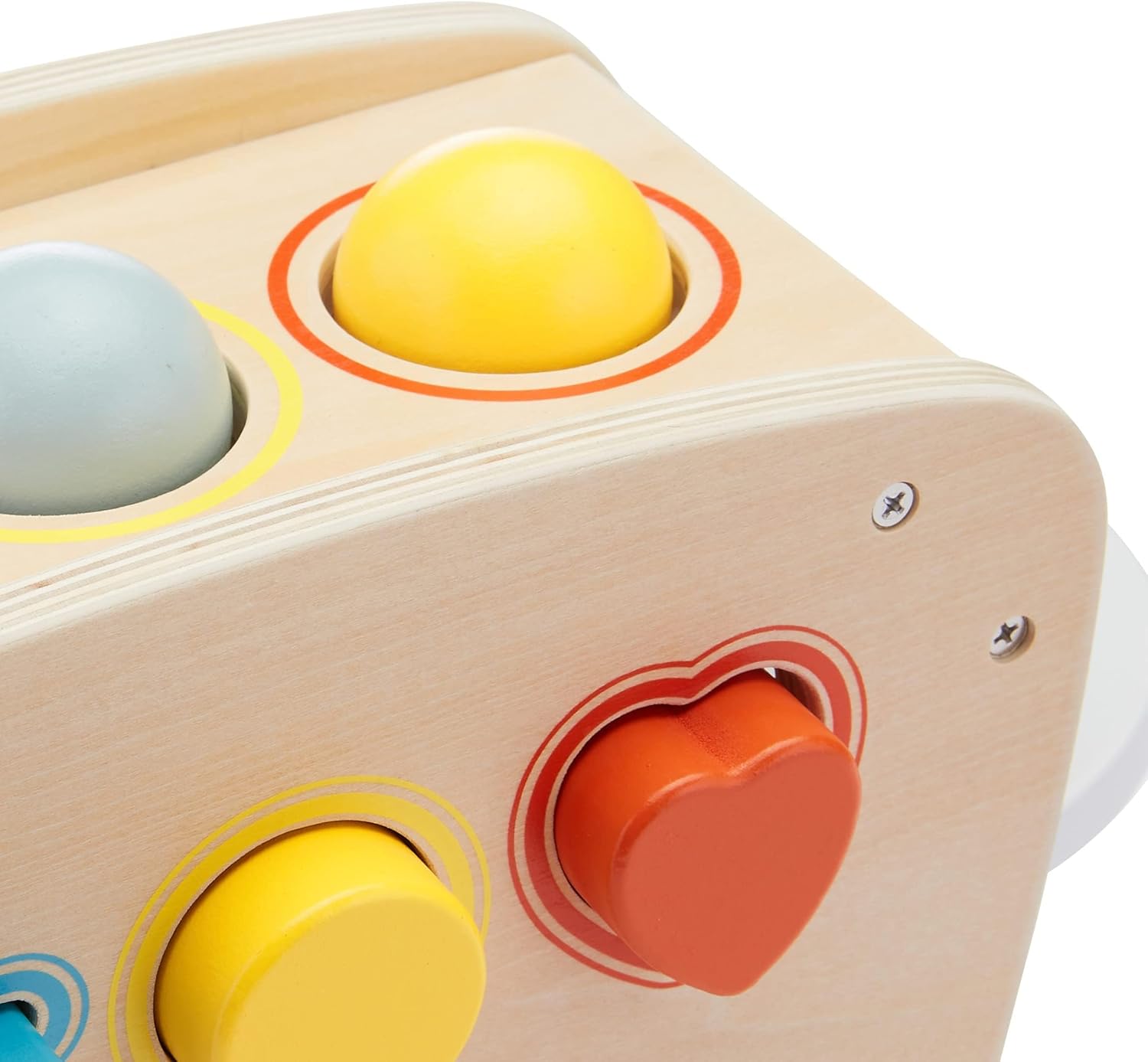 imageAmazon Basics Musical Pounding Bench With Xylophone and Shape Sorter ToyKids Gift for Toddlers Age 18M Boy Girl Baby 116 x 52 x 63 inches Multicolor