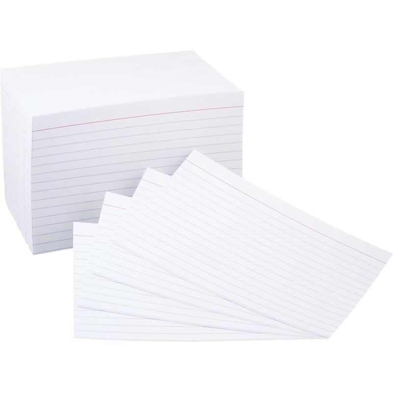 imageAmazon Basics Ruled Index Flash Cards for Studying and Note Taking Assorted Neon Colored 3x5 Inch 300CountWhite