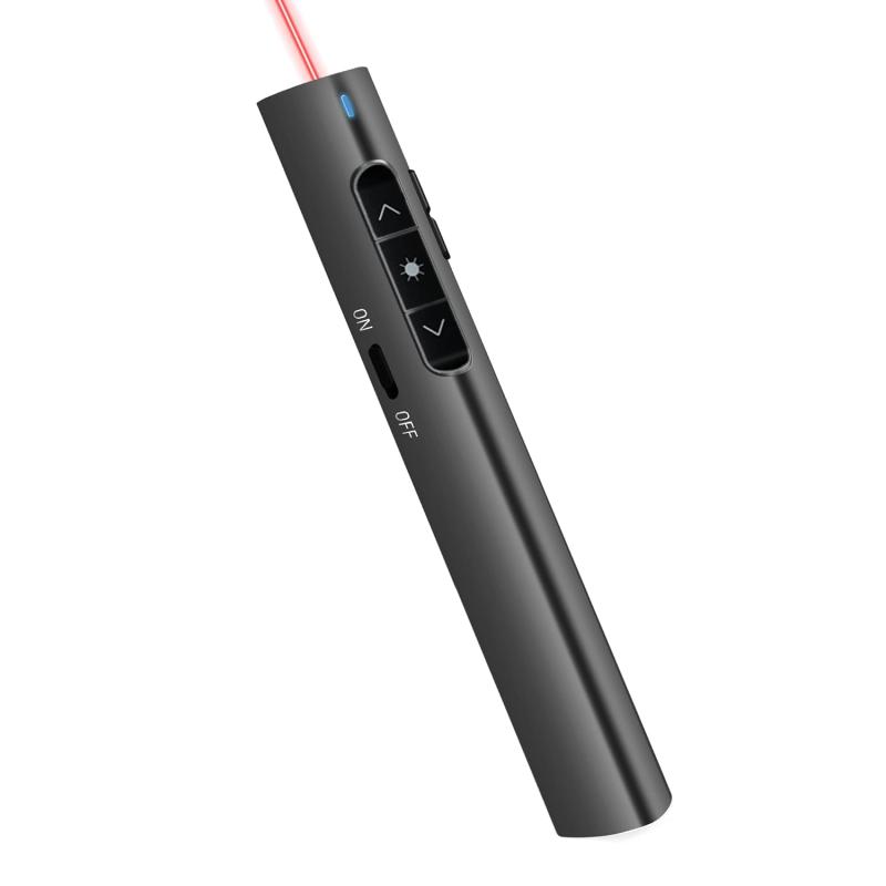 imageAmazon Basics Wireless Presenter Red Laser 24GHz Hyperlink Lithium Battery Operated