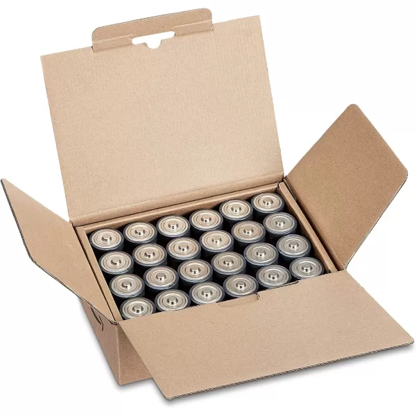 imageAmazon Basics  12 Pack D Cell AllPurpose Alkaline Batteries 5Year Shelf Life 96 Count 8 Packs of 1296 Count  4 Packs of 24
